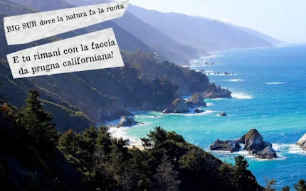 BIG SUR dove la natura fa la ruota e tu rimani con la faccia da prugna californiana